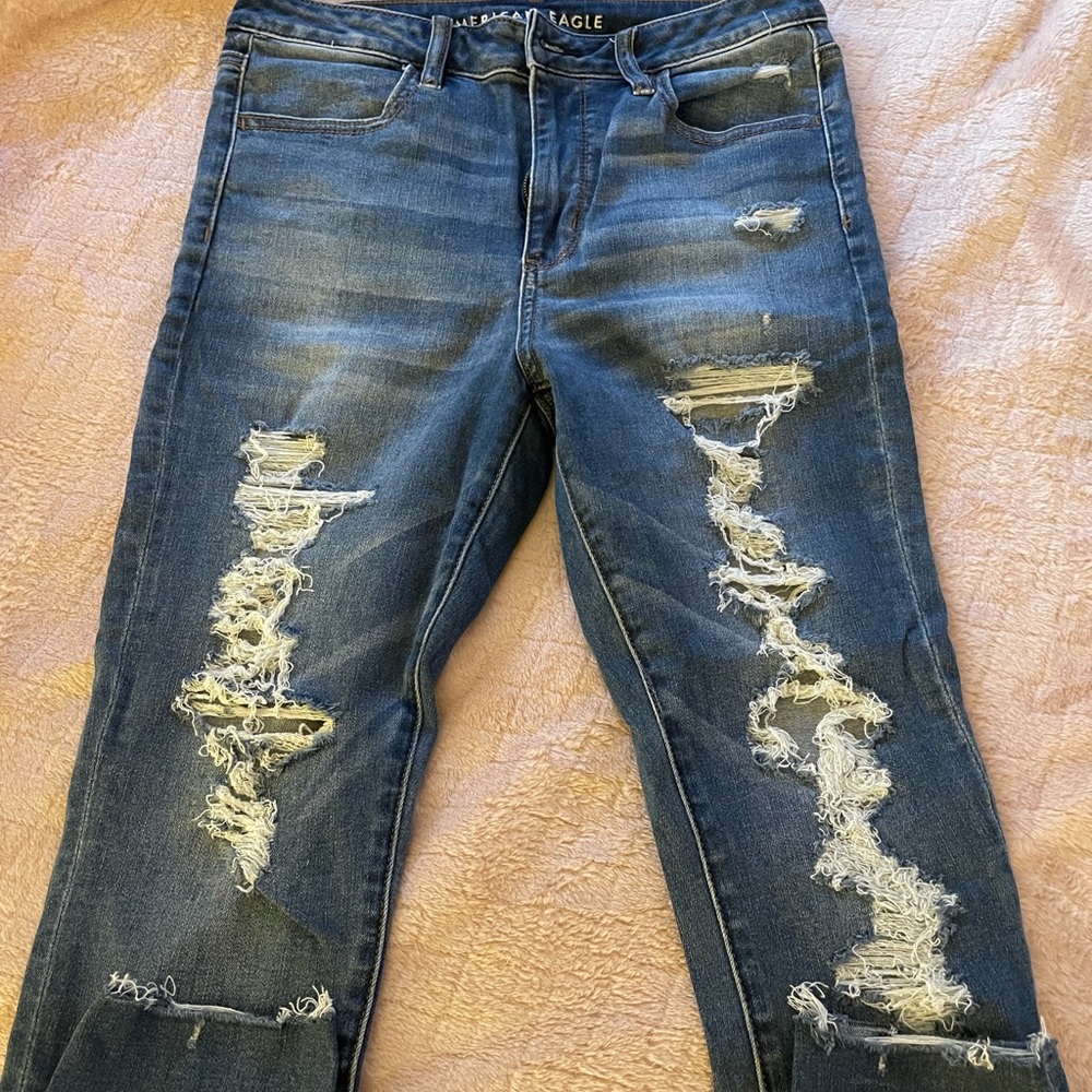 High waisted AE jeggings